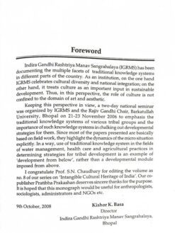 Alternative view of Tribes and Their Indigenous Knowledge: Implications for Development